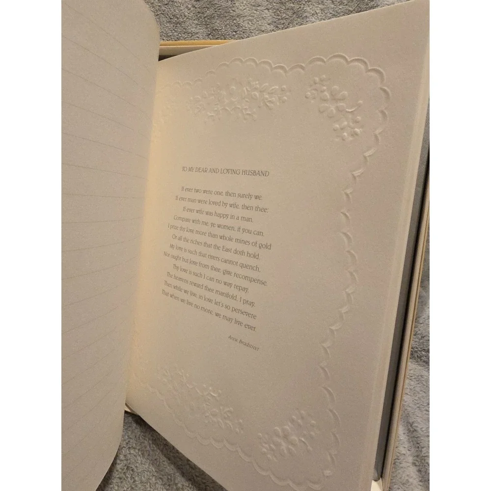 C.R. Gibson Our 25th Wedding Anniversary Keepsake Book Memories Silver With Box